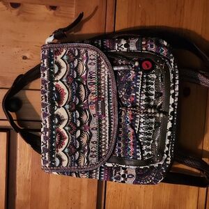 Sakroots peace print convertible backpack.